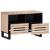 Dulap TV, alb, 70x34x46 cm, lemn masiv mango GartenMobel Dekor