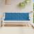 Pernă bancă de grădină 2 buc melanj albastru 180x50x7 cm textil GartenMobel Dekor