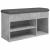 Bancă de pantofi, gri beton, 82x32x45,5 cm, lemn prelucrat GartenMobel Dekor