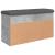 Bancă de pantofi, gri beton, 82x32x45,5 cm, lemn prelucrat GartenMobel Dekor