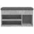 Bancă de pantofi, gri beton, 82x32x45,5 cm, lemn prelucrat GartenMobel Dekor