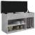 Bancă de pantofi, gri beton, 82x32x45,5 cm, lemn prelucrat GartenMobel Dekor