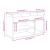 Bancă de pantofi, gri beton, 82x32x45,5 cm, lemn prelucrat GartenMobel Dekor
