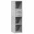 Dulap înalt, gri beton, 30x42,5x124 cm, lemn prelucrat GartenMobel Dekor