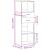 Dulap înalt, gri beton, 40x42,5x124 cm, lemn prelucrat GartenMobel Dekor
