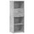Dulap înalt, gri beton, 45x42,5x124 cm, lemn prelucrat GartenMobel Dekor