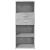 Dulap înalt, gri beton, 50x42,5x124 cm, lemn prelucrat GartenMobel Dekor