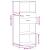 Dulap înalt, gri beton, 50x42,5x124 cm, lemn prelucrat GartenMobel Dekor