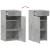 Dulap, gri beton, 45x42,5x93 cm, lemn prelucrat GartenMobel Dekor