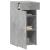 Dulap, gri beton, 45x42,5x93 cm, lemn prelucrat GartenMobel Dekor