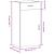 Dulap, stejar afumat, 45x42,5x93 cm, lemn prelucrat GartenMobel Dekor