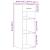 Dulap, stejar maro, 30x42,5x93 cm, lemn prelucrat GartenMobel Dekor
