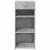 Dulap, gri beton, 40x42,5x93 cm, lemn prelucrat GartenMobel Dekor