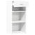 Dulap, alb, 45x42,5x93 cm, lemn prelucrat GartenMobel Dekor
