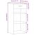 Dulap, negru, 45x42,5x93 cm, lemn prelucrat GartenMobel Dekor
