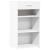 Dulap, alb, 50x42,5x93 cm, lemn prelucrat GartenMobel Dekor