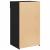 Dulap, negru, 50x42,5x93 cm, lemn prelucrat GartenMobel Dekor