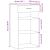 Dulap, negru, 50x42,5x93 cm, lemn prelucrat GartenMobel Dekor