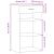 Dulap, gri beton, 50x42,5x93 cm, lemn prelucrat GartenMobel Dekor