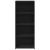 Dulap înalt, negru, 50x41x124 cm, lemn prelucrat GartenMobel Dekor