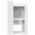 Birou, alb, 103,5x56,5x94 cm, lemn prelucrat GartenMobel Dekor