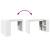Birou, alb, 123,5x73,5x75 cm, lemn prelucrat GartenMobel Dekor