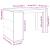Birou, alb, 123,5x73,5x75 cm, lemn prelucrat GartenMobel Dekor