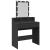 Masă de toaletă cu LED, negru, 80x41x144,5 cm GartenMobel Dekor
