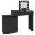 Masă de toaletă cu LED, negru, 115x37x110,5 cm GartenMobel Dekor