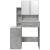 Masă de toaletă cu dulap, gri beton, 80x35x132 cm GartenMobel Dekor
