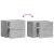 Noptiere de perete, 2 buc., gri beton, 45x30x35 cm GartenMobel Dekor