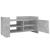 Comodă TV, gri beton, 80x35x40 cm, lemn prelucrat GartenMobel Dekor
