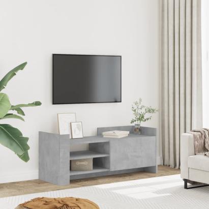 Comodă TV, gri beton, 100x35x40 cm, lemn prelucrat GartenMobel Dekor