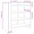 Dulap, stejar fumuriu, 73,5x35x75 cm, lemn prelucrat GartenMobel Dekor