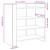 Dulap, gri sonoma, 73,5x35x75 cm, lemn prelucrat GartenMobel Dekor