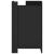Dulap, negru, 45x35x75 cm, lemn prelucrat GartenMobel Dekor