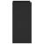 Dulap, negru, 45x35x75 cm, lemn prelucrat GartenMobel Dekor