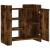 Dulap, stejar fumuriu, 73,5x35x75 cm, lemn prelucrat GartenMobel Dekor