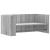 Raft de perete, gri sonoma, 70,5x35x30,5 cm, lemn prelucrat GartenMobel Dekor