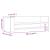 Raft de perete, alb, 100x35x30,5 cm, lemn prelucrat GartenMobel Dekor