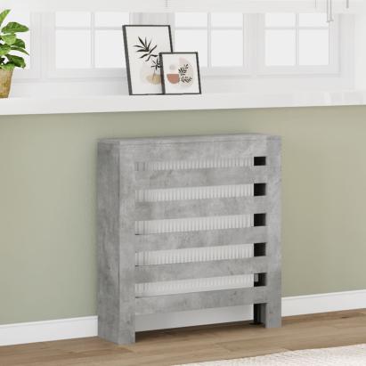 Mască pentru calorifer, gri beton, 78x20x82 cm, lemn prelucrat GartenMobel Dekor