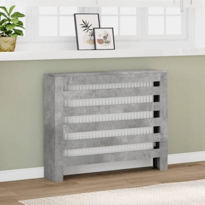Mască pentru calorifer, gri beton, 104x20x82 cm, lemn prelucrat GartenMobel Dekor