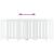 Mască pentru calorifer, alb, 205x21,5x83,5 cm, lemn prelucrat GartenMobel Dekor