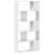 Bibliotecă cu 5 niveluri, alb 80,5x23,5x162,5 cm lemn prelucrat GartenMobel Dekor