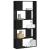 Bibliotecă cu 5 niveluri negru 80,5x23,5x162,5cm lemn prelucrat GartenMobel Dekor