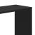 Bibliotecă cu 5 niveluri negru 80,5x23,5x162,5cm lemn prelucrat GartenMobel Dekor