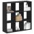 Bibliotecă, negru, 102x32x102 cm, lemn prelucrat GartenMobel Dekor