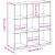 Bibliotecă, stejar sonoma, 102x32x102 cm, lemn prelucrat GartenMobel Dekor