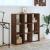 Bibliotecă, stejar maro, 102x32x102 cm, lemn prelucrat GartenMobel Dekor