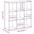 Bibliotecă, stejar maro, 102x32x102 cm, lemn prelucrat GartenMobel Dekor